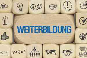 Schriftzug Weiterbildung